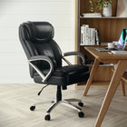 Flash Furniture - Fauteuil de direction à pivot, série Hercules pour tailles fortes, avec siège très large, noir (GO2092M1BK)-Capacité de poids de 500 lb