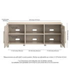 Hudson&Canal - Meuble TV Chabot pour téléviseurs jusqu'à 65 pouces - Blanc aulne-8