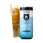 Two Bears - Café et Lait Sans Lactose Latte A La Vanille - 207 mL - Paquet de 6-Zéro sucre raffiné : Naturellement sucré , plein de saveur, sans le choc du sucre