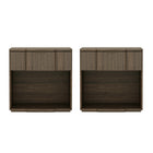 Manhattan Comfort - Table de nuit Clive 22" style mid-century moderne à 1 tiroir - Noyer et Or-10