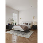 Manhattan Comfort - Dumbo table de chevet moderne à 2 tiroirs et commode à 3 tiroirs - noir - ensemble de 2-Comprend 5 tiroirs à extension totale conçus avec des lignes nervurées texturées verticales