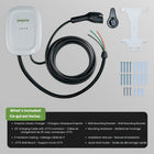 Emporia - Chargeur de niveau 2 classique pour véhicules électriques 48 A avec câble de 7,3 m (24 pi) - J1772 - Câblé - Noir-Fonctions recharge intelligente via connexion wifi 2.4 GHz permettant accès aux données énergétiques en temps réel et contrôle à distance via appareil mobile, prend en charge planification des sessions de recharge pour optimiser coûts électricité et améliorer performance