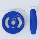 Soozier - Disques de poids 2 x 6,6 lb avec poignées faciles à saisir-Deux poignées facilitent la prise en main et offrent plusieurs options d'exercices