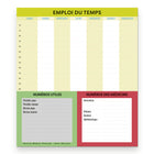 Blueline - Calendrier Magnétique  Mensuel Maxi Fridgeplanner 17 Mois  D’Août 2026 À Décembre 2027 – 14 po H x 13 1/2 po l - Français-Dos en carton rigide renforcé avec maxi-aimant intégré