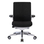 Nightingale - Fauteuil de conférence à dossier moyen NLC avec bras réglable 4D - Noir-Support lombaire intégré réglable en hauteur pour soulager les tensions dans votre dos