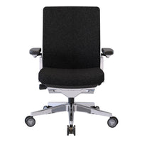 Nightingale - Fauteuil de conférence à dossier moyen NLC avec bras réglable 4D - Noir-Support lombaire intégré réglable en hauteur pour soulager les tensions dans votre dos