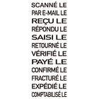 Trodat - Timbre dateur auto-encreur 4817 -  français-Contenu minimal en plastique recyclé postconsommation de 70 %  