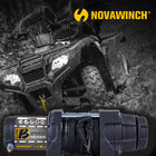 NovaWinch SUPERB treuil électrique 12 V, capacité de 2 500 lb avec câble synthétique, interrupteur au guidon-Frein mécanique avec maintien automatique de la charge