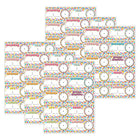 Ashley Productions - ASH19009-6 Aimants découpés - cartes d'horaire à confettis - 10 par paquet - 6 paquets-Manipulatifs décoratifs