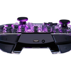 Turtle Beach - Manette de gaming RGB sans fil Afterglow pour Nintendo Switch 2 - Transparente-Batterie rechargeable offrant jusqu'à 40 heures de temps de jeu par charge