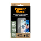 PanzerGlass - Ultra-Wide Fit Protecteur d'écran iPhone 16 Pro - Transparent-Le revêtement AB a prouvé qu'il tue jusqu'à 99,99 % de toutes les bactéries de surface courantes
