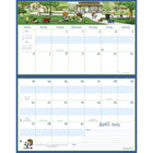 MotherWord - Calendrier familial magnétique pour réfrigérateur 2024-2025 - 15 po x 9 1/2 po - anglais-Anglais seulement