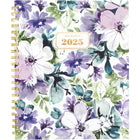 AT-A-GLANCE - Agenda hebdomadaire/mensuel BADGE floral 2025 - 11 po H x 8 1/2 po l - Multicolore - Bilingue-13 mois : janvier 2025 à janvier 2026