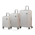 Champs - Linen Ensemble de Bagages 3 Pièces - Ivoire-Expansion sur 24 po et 28 po