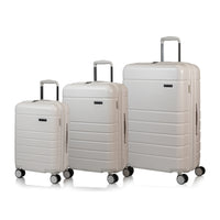 Champs - Linen Ensemble de Bagages 3 Pièces - Ivoire-Expansion sur 24 po et 28 po