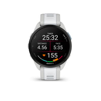 Garmin - Forerunner 165 Music - Gris Brume/Pierre Blanche-Visualisez toutes vos données sur un superbe écran tactile AMOLED doté de boutons de commande traditionnels