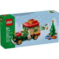 LEGO - Iconic Le camion de livraison du père Noël-Stimulez la créativité - Les enfants profitent d’une construction festive avec l’ensemble de construction LEGO Le camion de livraison du père Noël pour les garçons et les filles de 8 ans et plus