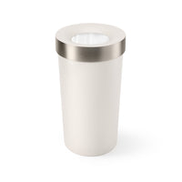 Umbra - Vento - Poubelle de 62 L-Poubelle élégante de 62 l : vento est une poubelle à grande capacité pouvant contenir 62 l, avec des lignes épurées et un couvercle qui dissimule les sacs-poubelle pour un fini propre