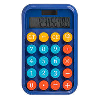 Pep Rally - Calculatrice à style machine à écrire - Pattern Power-Calculatrice au style machine à écrire avec double alimentation (solaire et batterie AAA)