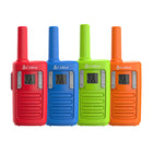 Cobra - RX100 Talkie-walkie à 22 canaux adapté aux enfants - Portée de 16 milles - Paquet de 4-Talkies-walkies faciles à utiliser et adaptés aux enfants avec une portée allant jusqu'à 16 milles