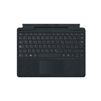 Microsoft - Clavier Surface Pro avec rangement du stylet - Noir (Français canadien)-Élégant et compact, ce clavier offre le même confort qu’un clavier d’ordinateur portable traditionnel, avec un jeu de touches mécaniques rétroéclairées complet et un grand pavé tactile en verre pour un contrôle et une navigation précis