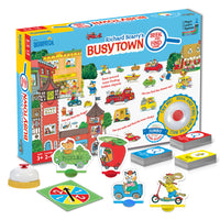 Briarpatch - Jeu de recherche et de découverte de Busytown de Richard Scarry-Les enfants d'âge préscolaire courent autour de Busytown pour chercher et trouver leurs objets sur le plateau de jeu Busytown de 40 pouces de long