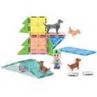 Magna-Tiles - Ensemble de construction magnétique Parc à chiots 27 pièces-Qualité supérieure: Les pièces MAGNA-TILES sont fabriquées à partir de plastique MABS non toxique de qualité alimentaire, sans BPA, sans phtalates et sans latex. Nos aimants sont sélectionnés en ayant les enfants à l’esprit. Les enfants peuvent donc séparer facilement les tuiles pour une construction sûre et sans frustration