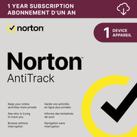 Norton AntiTrack - 1 Device - 1 Year Subscription-Une adresse e-mail valide doit être fournie lors du paiement
