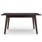 Modway - Oracle Rectangle de 47 po Table à manger, Cappuccino-Pieds en bois effilés