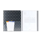 Hilroy - Cahier Hockey Canada à une feuille – 10 ½ po H x 8 ⅝ po l – Noir-4 pochettes en polyéthylène 