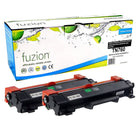 fuzion - Cartouche De Toner Compatible Brother TN760 - Paquet de 2 - Rendement Standard - Noir-Noir