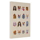Gry Mattr - Cahier de notes à couverture rigide A5 - 5-4/5 po x 8-3/10 po - Ligné - 96 feuilles - Chien-Format A5 : 5,83 po l x 8,27 po H 