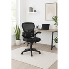Brassex - Debbie Chaise de travail - noire-Mécanisme papillon