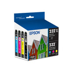 Epson - Cartouches d'encre T232 - Noir Grande Capacité/Couleur standard CMJ-Noir/cyan/magenta/jaune