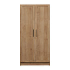 Prepac - Cabinet Accent Elite 32 po avec portes à panneaux, cabinet de rangement avec 3 étagères ajustables - Chêne naturel-Design élégant avec fonctionnalité : Ce buffet avec rangement rehausse non seulement votre décor intérieur avec son look élégant, mais offre également l'avantage pratique d'un rangement dissimulé grâce à son armoire à portes, parfaite pour garder vos affaires hors de vue