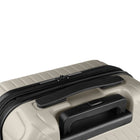 Bugatti - Valise cabine rigide 21.50po à roulettes pivotantes de la collection Berlin - Crème-Conception extensible offrant jusqu’à 20 % d’espace de rangement supplémentaire