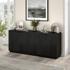 Hudson&Canal - Table buffet Mansfield 68" L - Grain noir-Caractéristiques assemblage facile