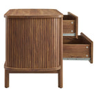 Modway - Cadence 2 tiroirs Table de chevet, Noyer-8