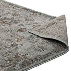Modway - Hana Treillis floral vintage vieilli Tapis de 5 pi l x 8 pi L - Argent, bleu, beige et brun-8