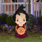 GEMMY - Mary Hocus Pocus gonflable pour Halloween - 107 cm-Comprend des piquets et des attaches