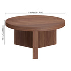 Hudson&Canal - Table basse ron Holm 32" L - Noyer satiné-10