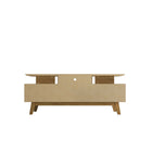 Manhattan Comfort - Meuble TV Yonkers 70,86 po style Mid-Century Modern - Blanc cassé et Cannelle-Garantie limitée du fabricant de 30 jours