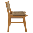 Modway - Rowe Terrasse extérieure Bois de teck Chaise à manger - Naturel-Assemblée requise