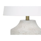 Monarch Specialties - Luminaire - 20 po H Lampe De Table - Béton Crème - Abat-Jour Ivoire / Crème - Moderne-Dimensions assemblées : 14 po L x 14 po P x 20 po H. base : 9,75 po L x 9,75 po P x 9,5 po H. abat-jour : 14 po L x 14 po P x 9 po H