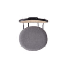 Manhattan Comfort - Ensemble de 4 chaises de salle à manger Jardin 19,09 po style industriel chic, rembourrées, noir et gris-22,83 po L x 23 po l x 31,1 po H