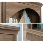 Sauder - Bibliothèque Arch à 5 étagères - Chêne salé-Dimensions: 29,35 po L x 13,5 po P x 71,38 po H