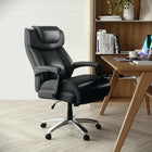 Flash Furniture-Fauteuil de bureau de luxe pivotant Big & Tall série Hercules, capacité de 500 lb, cuir noir, GO2223BK-Capacité de poids de 500 lb