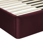 Modway - Solana Arqué Performance Velvet Lit à plateforme jumelle, Mûrier-Capacité de poids : 800 lb.