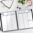 Blueline - 2026 Agenda hebdomadaire Essential - 8 po x 6-1/2 po - Noir - Bilingue-50 % de papier recyclé post-consommation