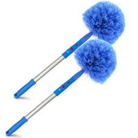 Gritt Commercial - Brosse chasse-toiles - Brosse pour coins de 6 11/16 po - Manche de 20 po - Lot de 2-Idéale pour atteindre facilement les coins et les espaces étroits